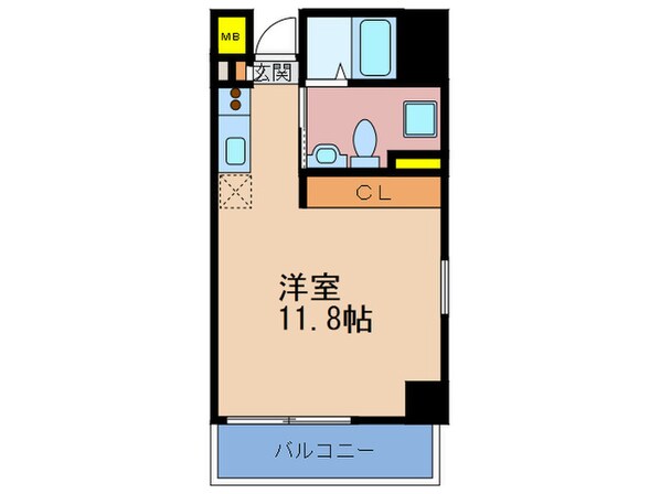 シ－ズ・アパ－トメント中之島の物件間取画像